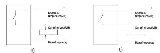 Схемы электрические подключения переключателей БТП-101-24, БТП-102-24